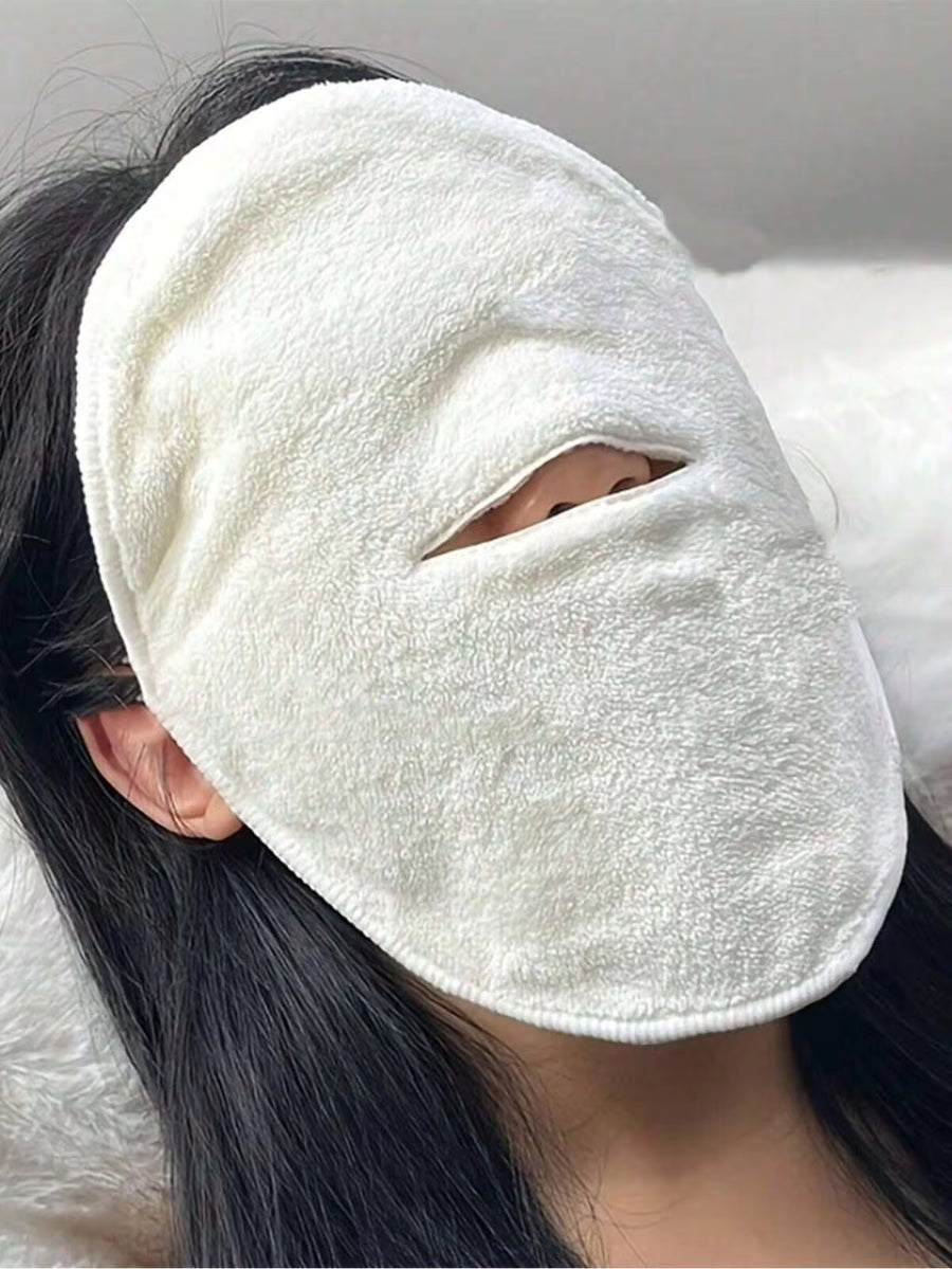 1pc Reusable Thermal Warm/Cool Facial Mask Face Towel Home Bathroom Decor Fall Decor Back To School For Beauty Salon Home Bathroom