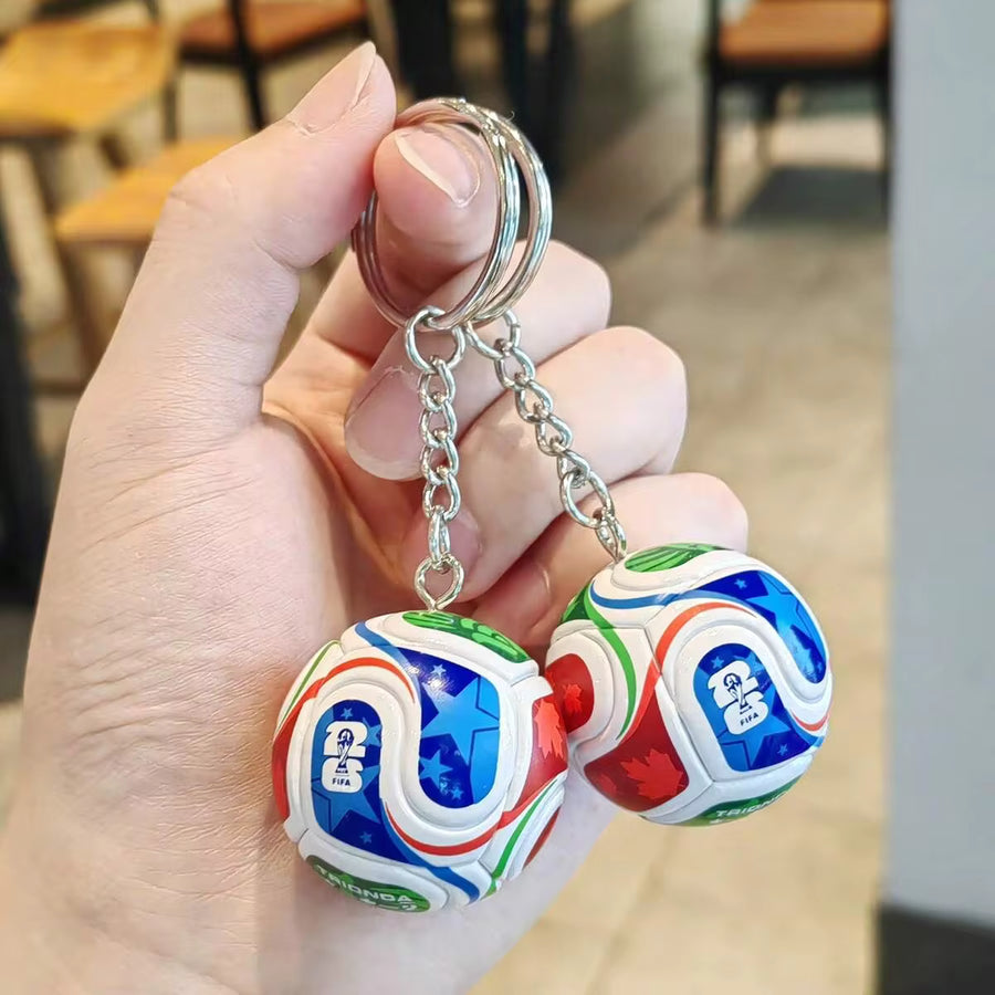 FIFA 2026 Champion Trophy/Football/Globe Keychain Set, National Flag Football Collection, High-End Sports Fan Accessories, Gifts For Men, Gift Ideas
